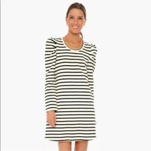 Tuckernuck Pomander Place Striped Puff Sleeve Dress XS